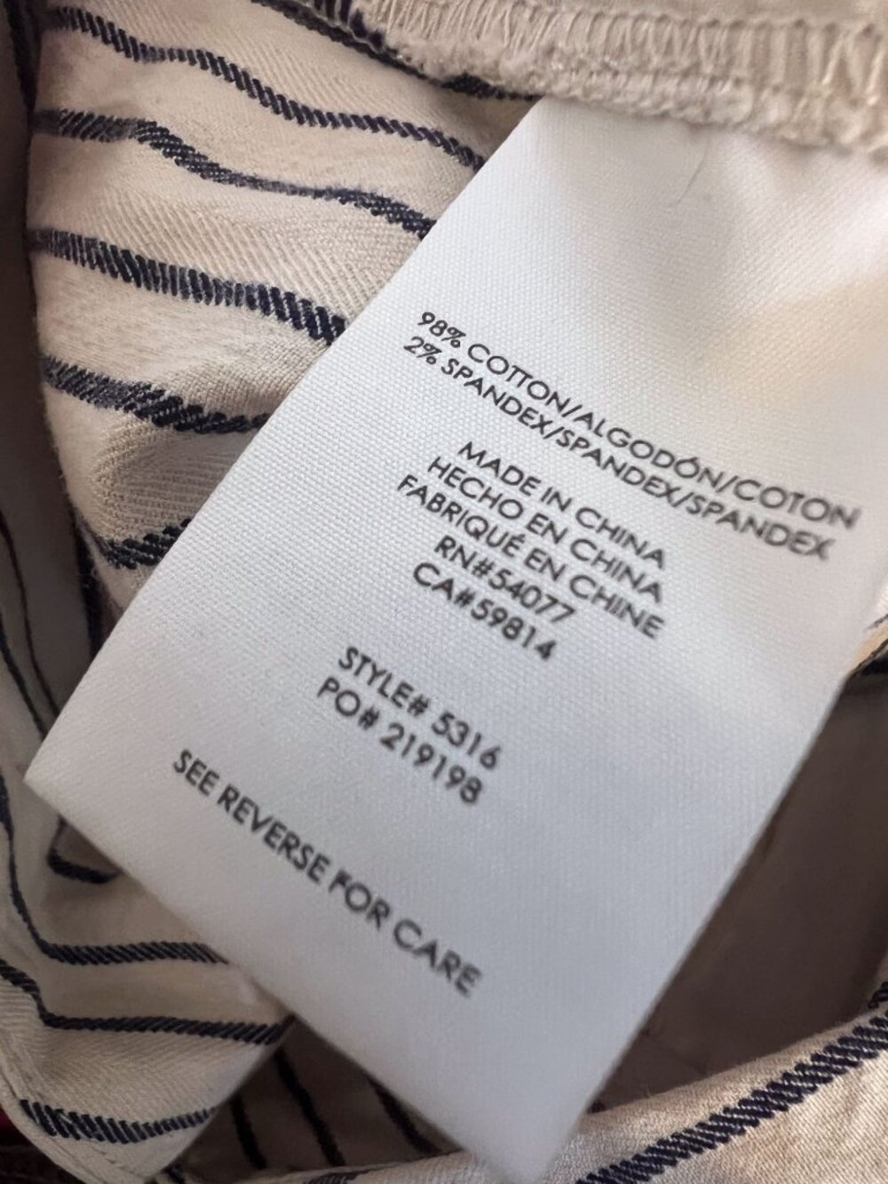 Cabi Tick-Tock Striped Crop Pant #5316 - 10 - Picture 13 of 14